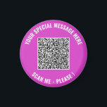 Aimant Concevez votre propre exemple d'aimant de code QR<br><div class="desc">Couleurs et polices personnalisées - Concevez vos propres aimants personnalisés exemple avec vos informations de code QR et texte personnalisé Modèle d'aimant promotionnel professionnel ou personnel drôle / Cadeaux - Ajoutez votre code QR - Image - Photo ou logo / et texte - Nom ou autre info / message -...</div>