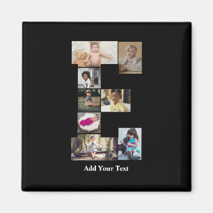 Aimant Concevez votre propre lettre E photo Collage