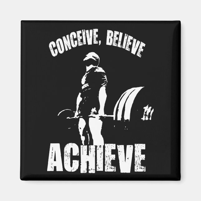 Aimant Concevoir, Croire, Atteindre - Exercice Motivation (Devant)