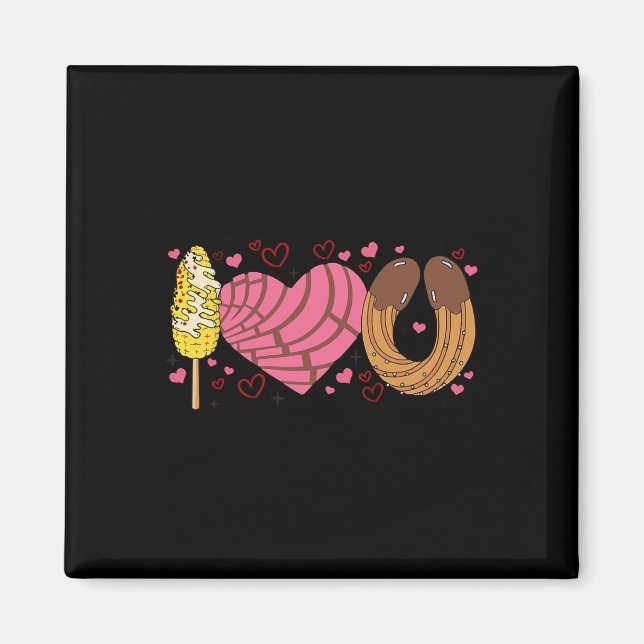 Aimant Conchas je t'aime Saint-Valentin Mexicain Valentin (Devant)