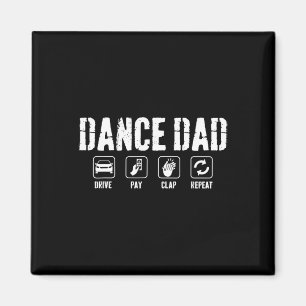 Aimant Concours de danse drôle de papa fier père de danse