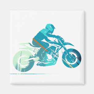 Aimant Concours de moto Sport Challenge Silhouette