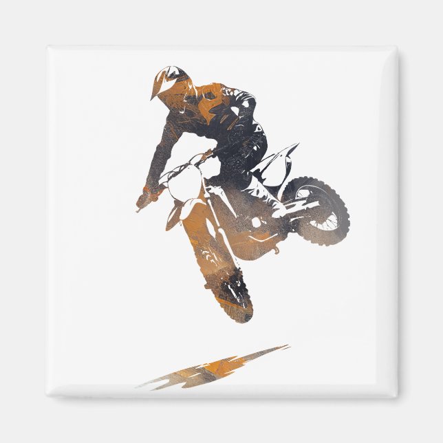 Aimant Concours de moto Sport Challenge Silhouette (Devant)