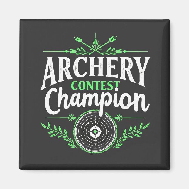 Aimant Concours de tir à l'arc Champion Compétition Bow a (Devant)