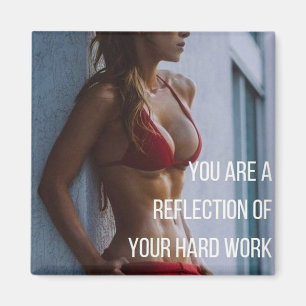 Aimant Condition physique féminine Mots inspirants - Trav