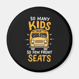Aimant Conducteur de bus autant d'enfants