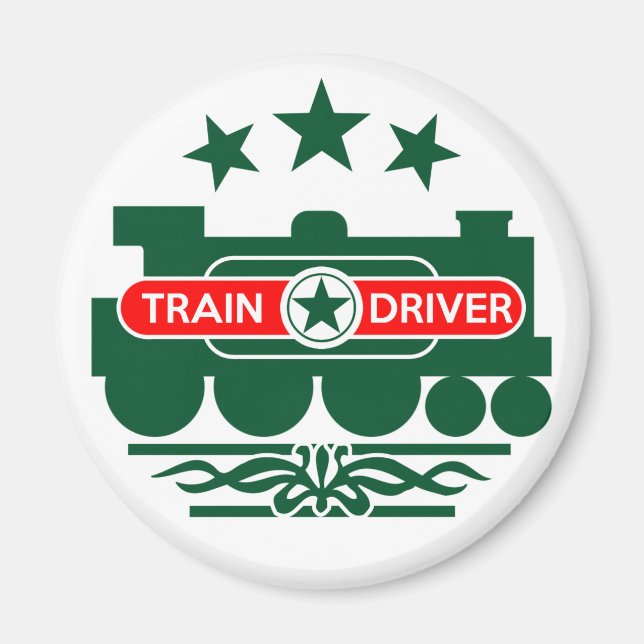 Aimant Conducteur de train, chemin de fer (Devant)