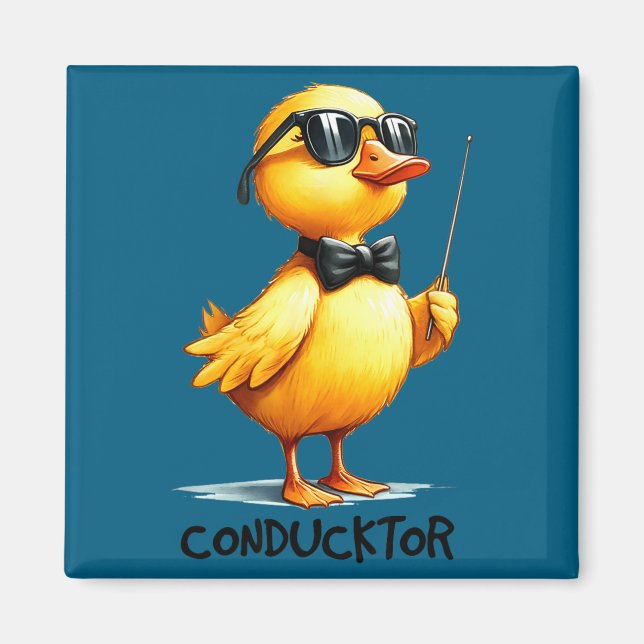 Aimant Conductor, Funny Duck Quote  (Devant)
