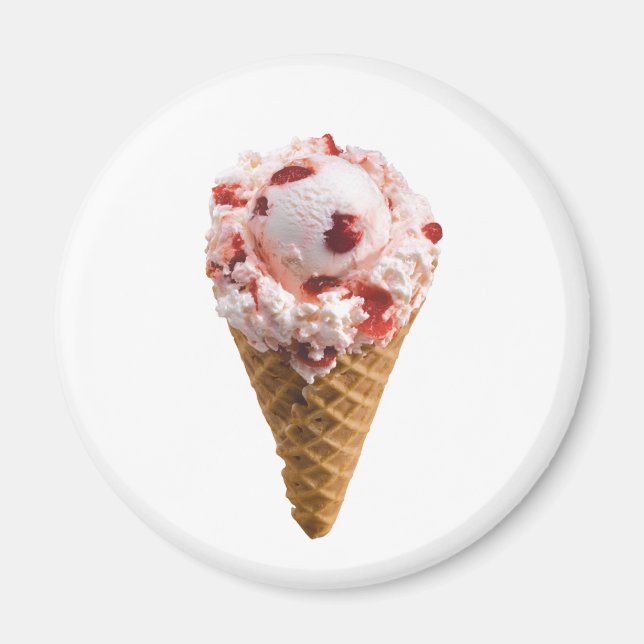 Aimant Cône de crème glacée (Devant)
