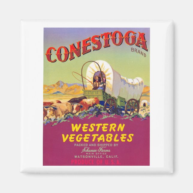 Aimant Conestoga Western Vegetables (Devant)