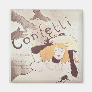 Aimant Confettis de Henri De Toulouse-Lautrec  , 1893