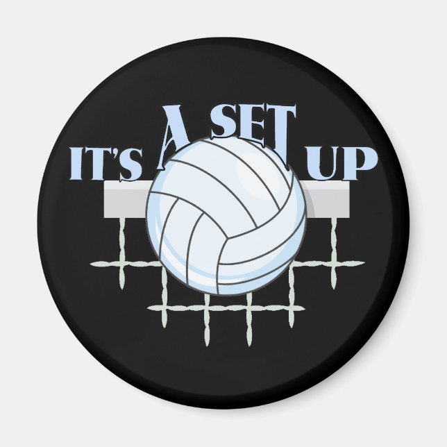 Aimant Configurer le volley-ball (Devant)
