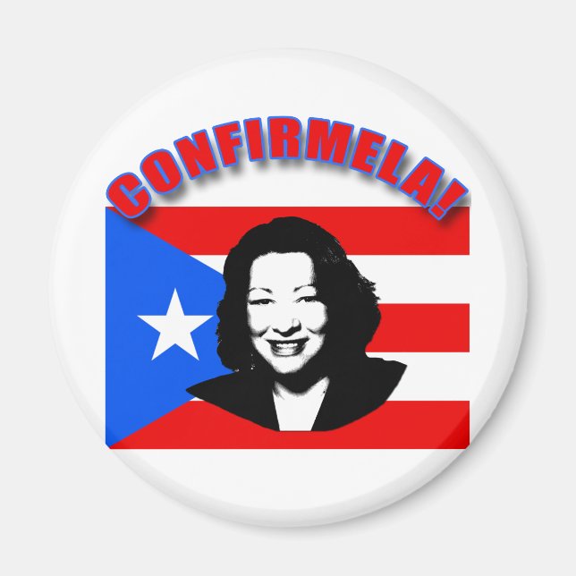Aimant CONFIRMELA Con Bandera de Porto Rico (Devant)