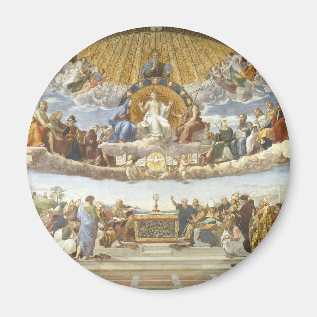 Aimant Conflit du Saint Sacrement, Raphael Sanzio (Devant)