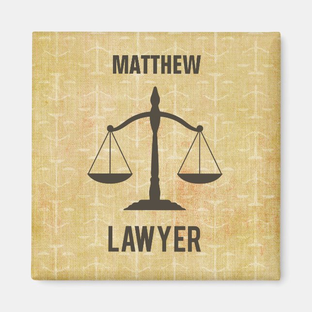 Aimant Congrats d'études de droit Échelle de la justice (Devant)