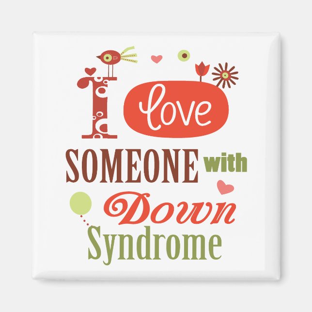 Aimant Connaissance du syndrome de Down (Devant)