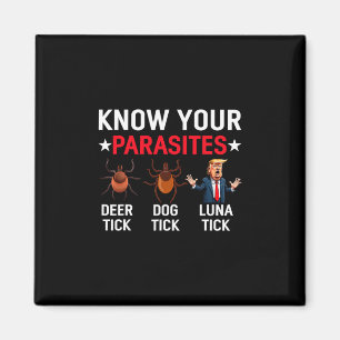 Aimant Connaissez Vos Parasites Anti-trump Mème Parodie T