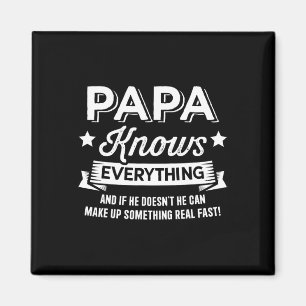 Aimant Connaît Tout Pour Grand-Père Fête des pères Annive