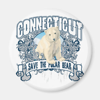 Aimant Connecticut à l'ours polaire