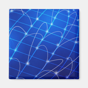 Aimant Connexions réseau bleu et blanc