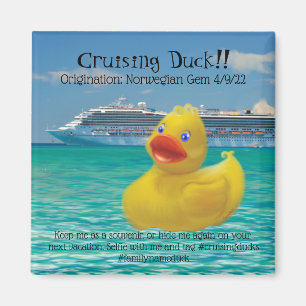 Aimant Conquackulations cruising duck and cruise ship mag