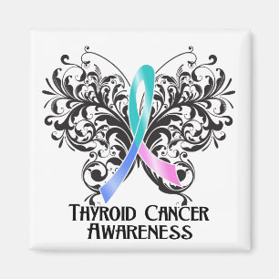 Aimant Conscience de cancer de la thyroïde de papillon