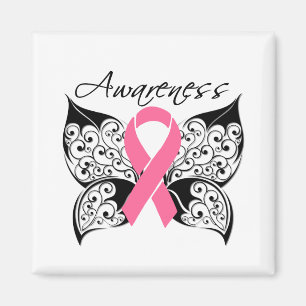 Aimant Conscience de papillon de tatouage - cancer du
