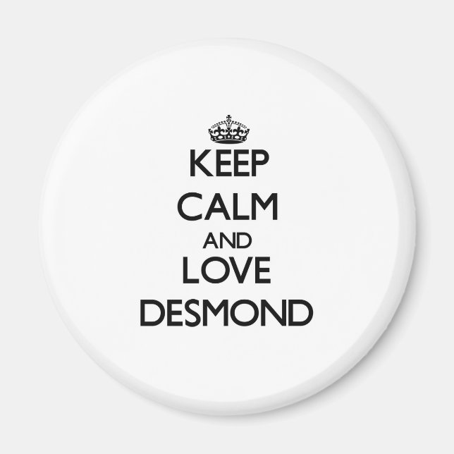 Aimant Conserver calme et amour Desmond (Devant)