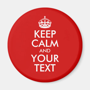 Aimant Conserver le calme et le texte