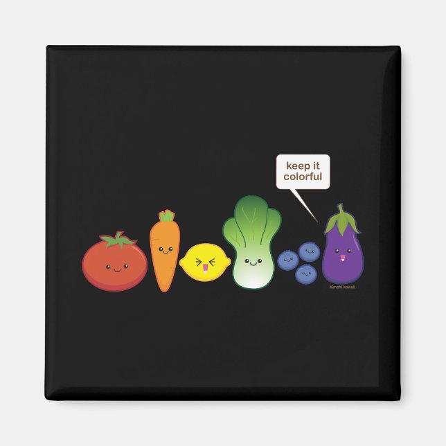 Aimant Conserver sa couleur (conception simple) (Devant)