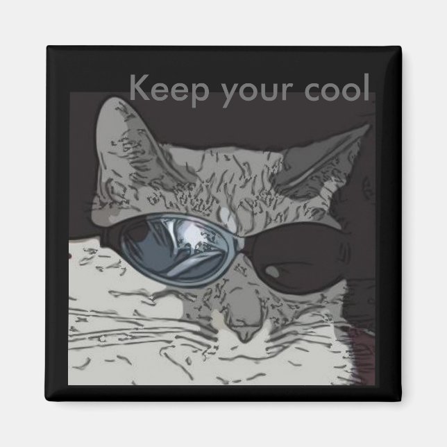 Aimant Conserver votre cool (Devant)