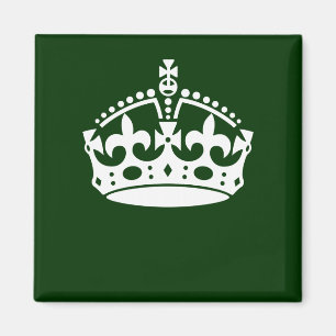 Aimant CONSERVEZ LE SYMBOLE DE LA COURONNE CALME sur la d