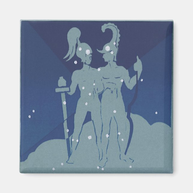 Aimant Constellation jumelle Gemini Astrologie zodiaque V (Devant)