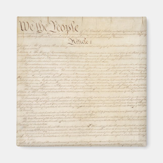 Aimant Constitution des États-Unis, Nous le peuple (Devant)