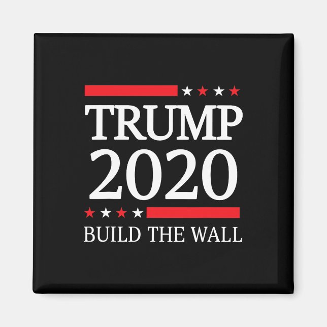 Aimant Construire le mur Vote Campagne Trump  (Devant)