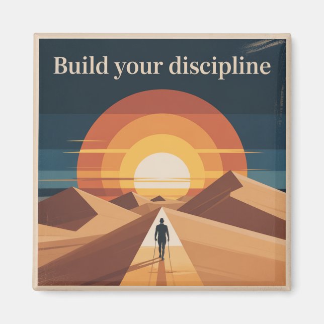 Aimant Construisez Votre Discipline (Devant)