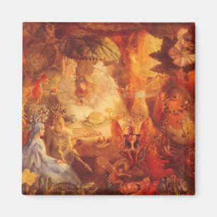 Aimant Conte de fées vintage Le Rouge-gorge captif par Fi