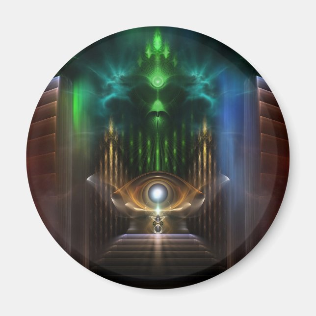 Aimant Contempler L'Art Fractal De L'Oz (Devant)