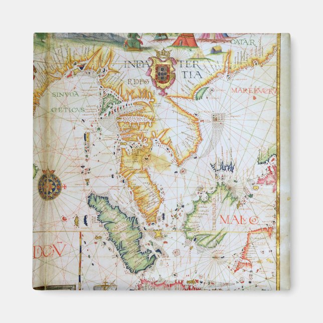 Aimant Continent Asie du Sud-Est, détails de l'atlas mond (Devant)