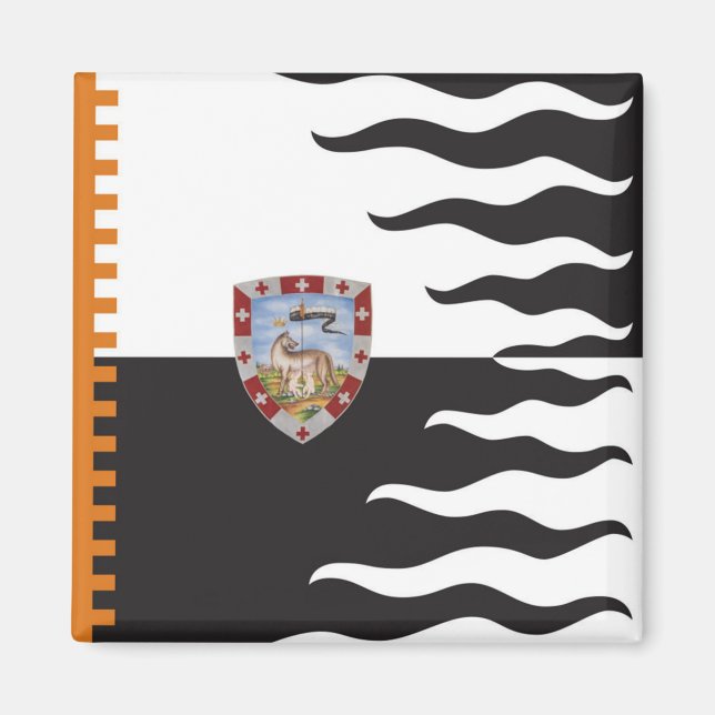 Aimant Contrada della Lupa (She-Wolf) Palio di Siena (Devant)