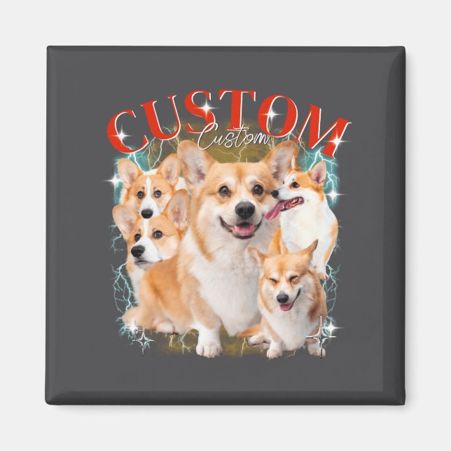 Aimant Contrefaçon Animaux Chien Chat Drôle 1bk1  (Devant)
