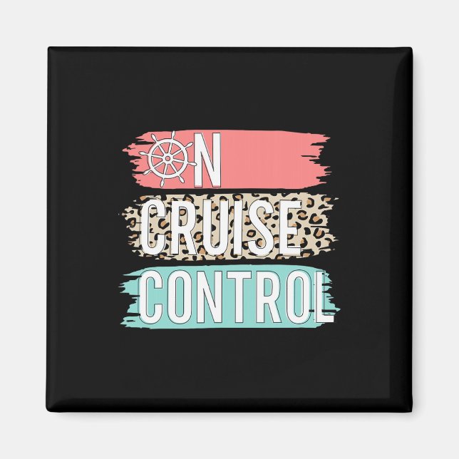 Aimant Contrôle De Croisière Leopard Drôle Vacances D'Été (Devant)