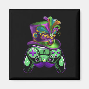 Aimant Contrôleur de jeu Mardi Gras Gamers Enfants Filles