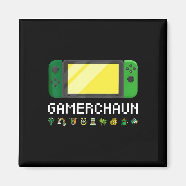 Aimant Contrôleur de jeu vidéo irlandais Leprechaun Boys  (Devant)