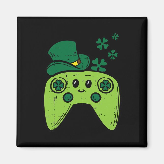 Aimant Contrôleur de jeu vidéo irlandais Saint-Patrick Ga (Devant)