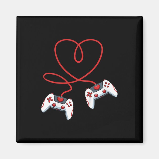 Aimant Contrôleur de jeu vidéo Saint-Valentin pour enfant (Devant)