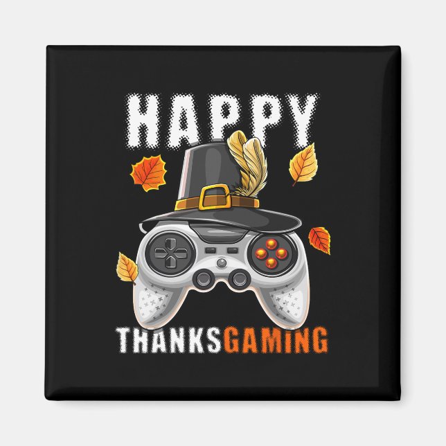 Aimant Contrôleur de jeu vidéo Thanksgiving Costume de pè (Devant)