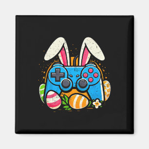 Aimant Contrôleur de jeu vidéo vintage Lapin de Pâques Jo