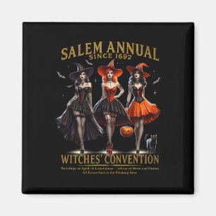 Aimant Convention des sorcières Halloween Filles Salem an