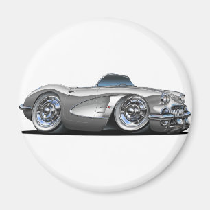 Aimant Convertible argenté de Corvette